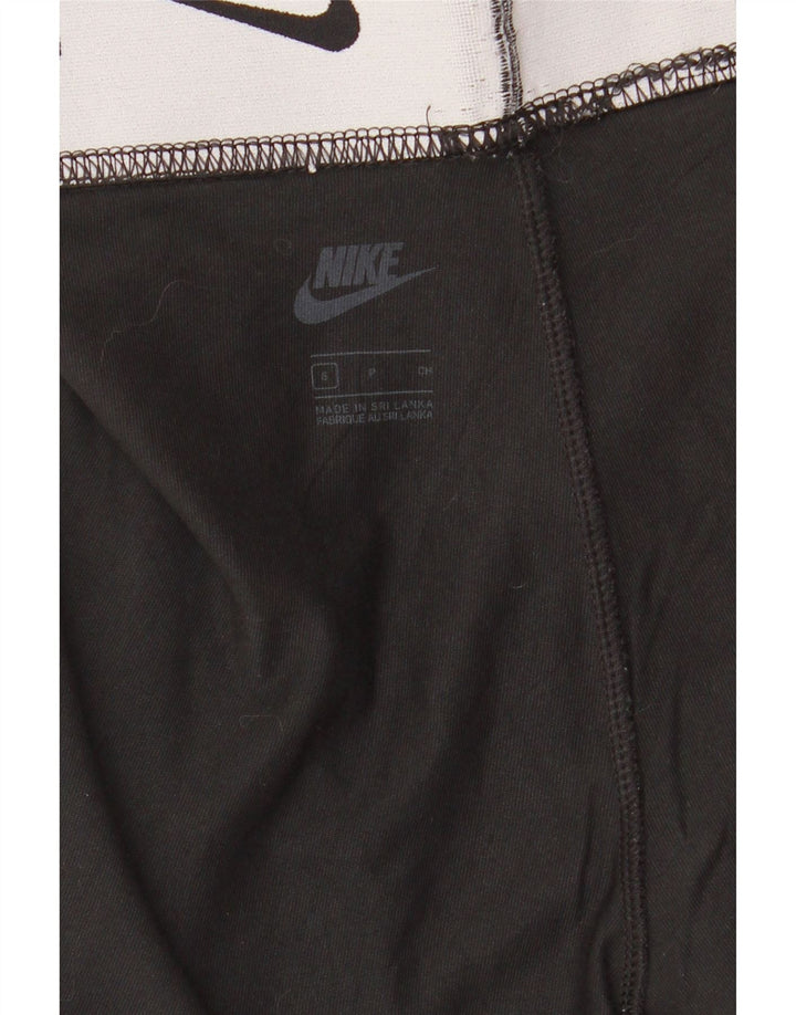 NIKE Leggings gráficos para mujer UK 8 Small Negro