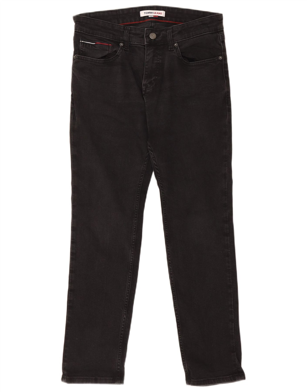 Tommy Hilfiger Vaqueros ajustados para hombre W32 L30 Algodón negro