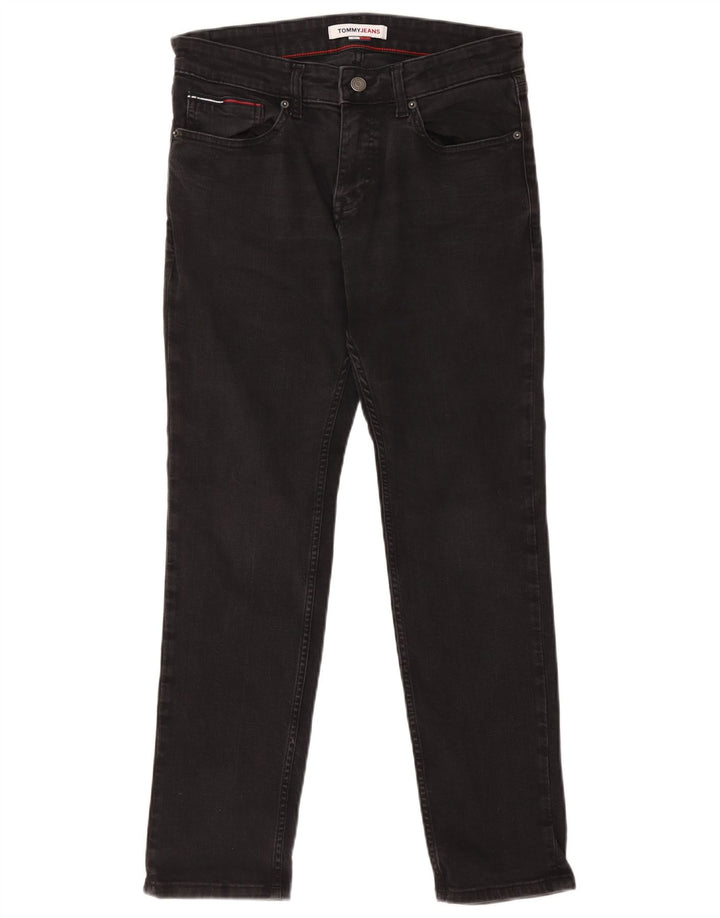 Tommy Hilfiger Vaqueros ajustados para hombre W32 L30 Algodón negro