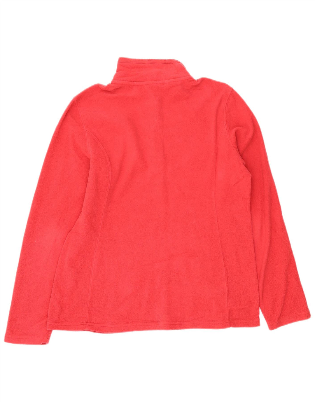 Eddie Bauer Jersey de forro polar con cuello y cremallera para mujer UK 14 Poliéster rosa medio