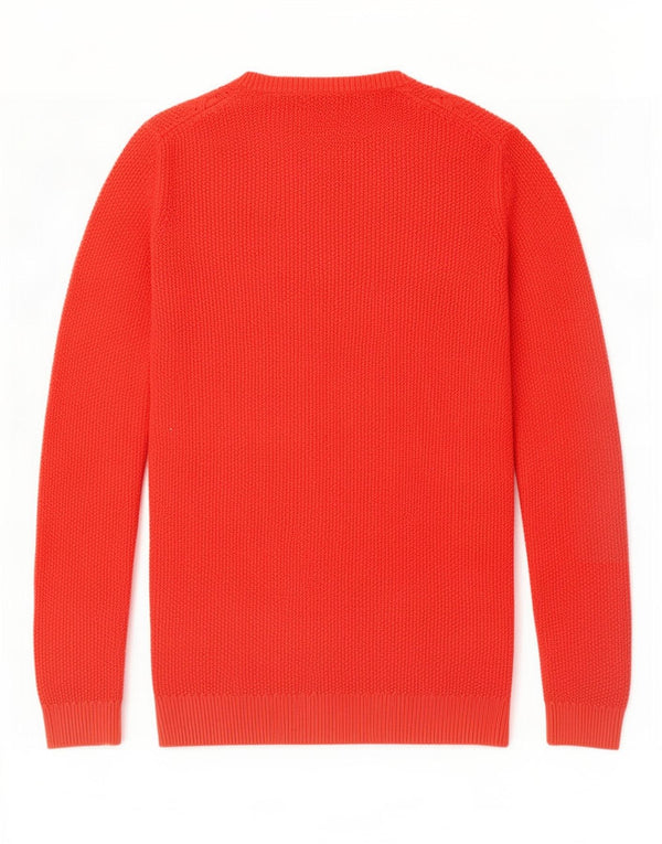 Tommy Hilfiger Suéter tipo jersey con cuello barco para mujer UK 12 Medium Red