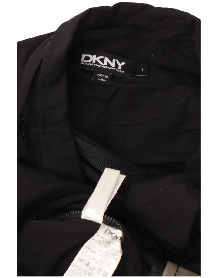 Dkny Chaqueta tipo blazer de 3 botones para hombre UK 40 Grande Algodón negro