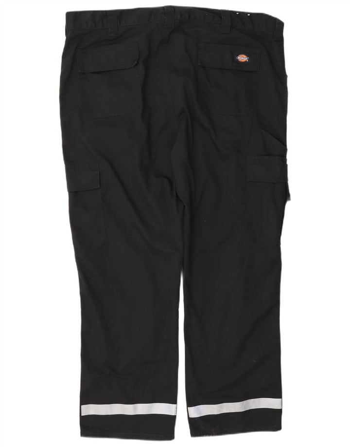 Dickies Pantalones cargo rectos para hombre W40 L28 Poliéster color block negro