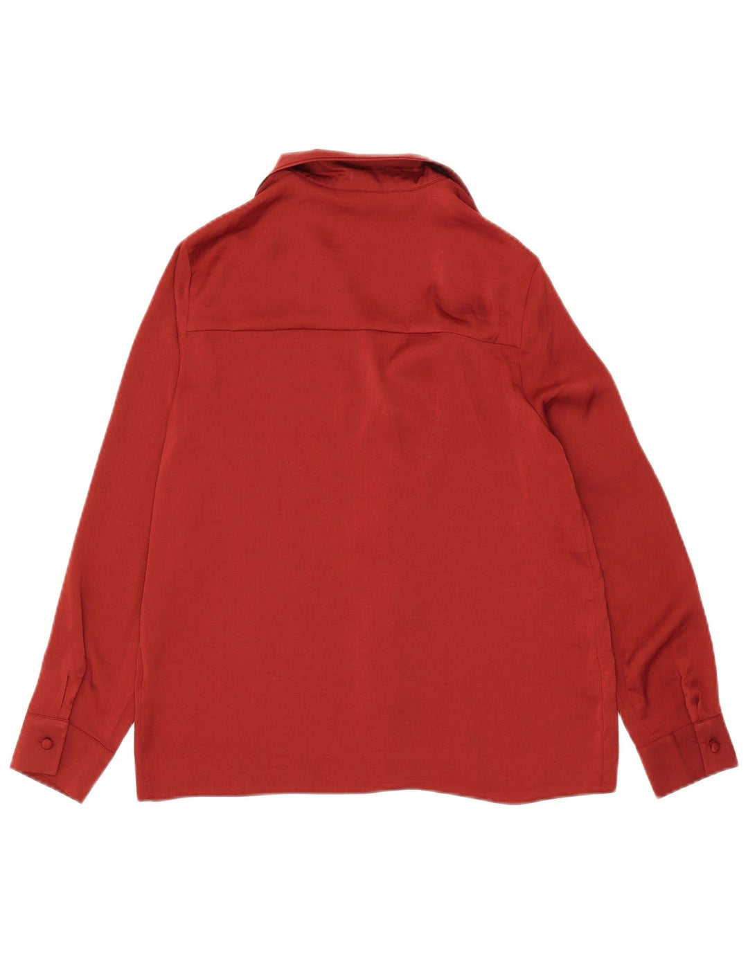 Topshop Blusa tipo camisa para mujer UK 10 Small Poliéster rojo