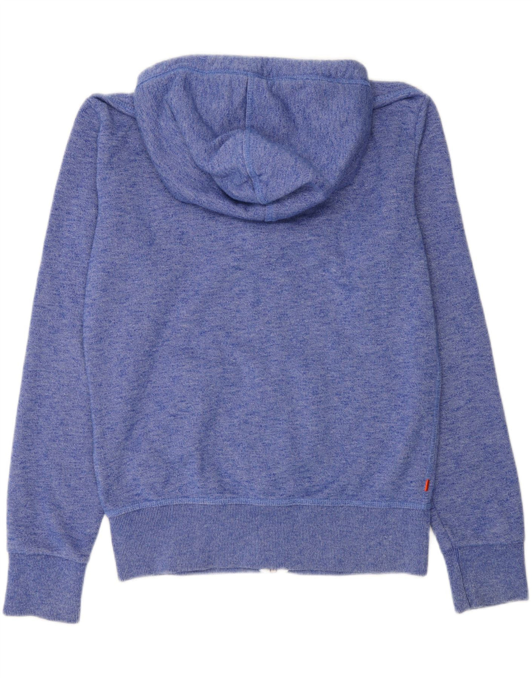 SUPERDRY Mens Zip Hoodie Sweater Small Blue Cotton Vintage Superdry and Second-Hand Superdry from Messina Hembry 