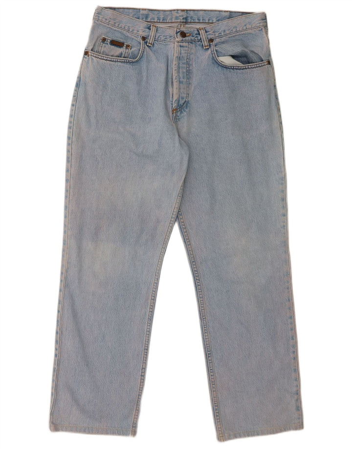 Wrangler Vaqueros cónicos para hombre W32 L29 Azul