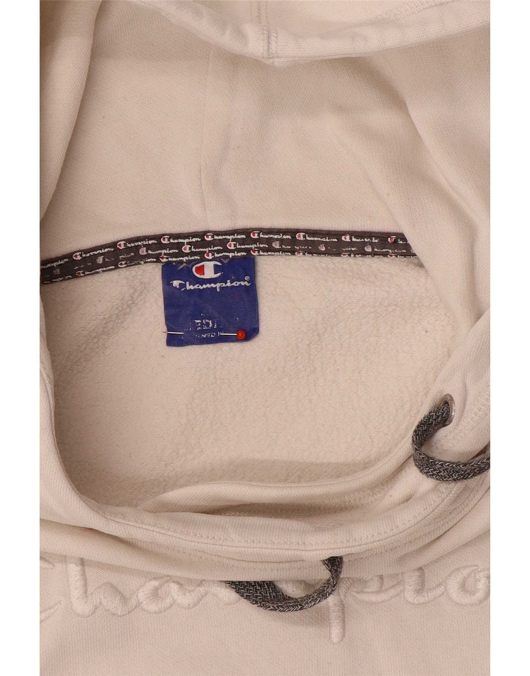 Champion Sudadera con capucha gráfica para mujer UK 14 Medium White