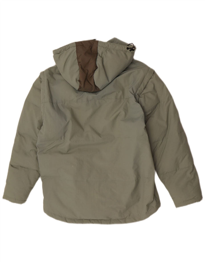 Fila Chaqueta acolchada con capucha para hombre UK 38 Poliamida verde medio