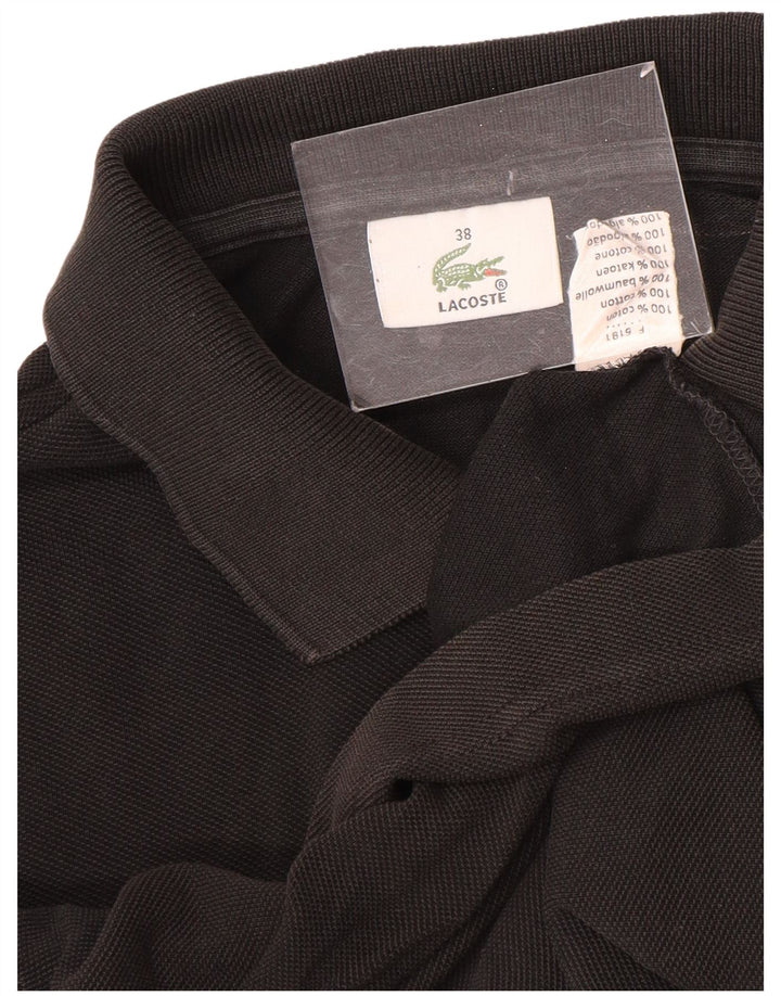 Blusa Camisa Mujer Lacoste Talla 38 Mediana Negro Algodón