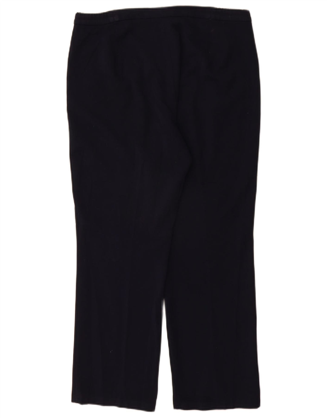 Pantalones casuales rectos para mujer Marks & Spencer W32 L28 Poliéster azul marino
