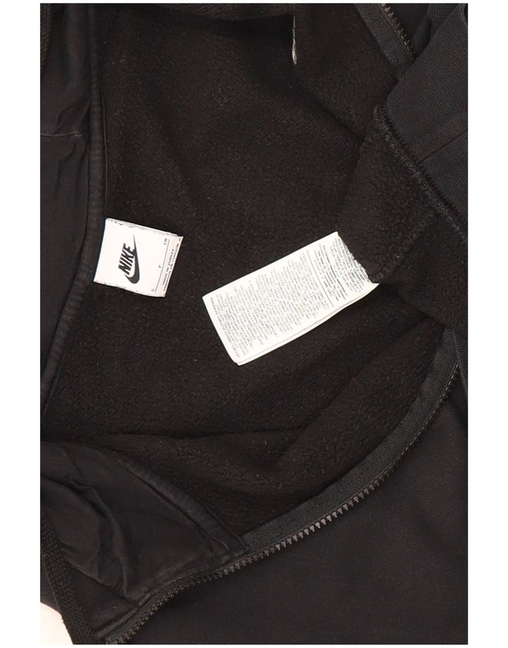 Nike - Sudadera con capucha y cremallera para hombre, talla pequeña, algodón negro