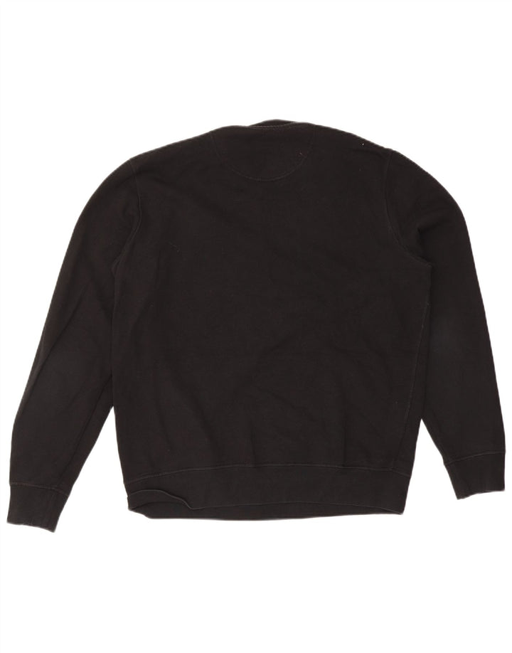 Barbour Hombre Sudadera Estampada Jumper Grande Algodón Negro