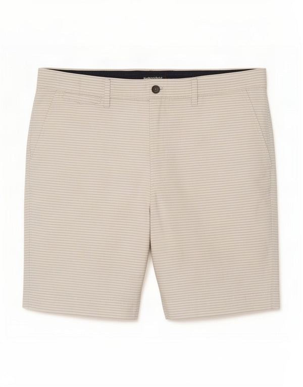 Marks & Spencer Pantalones cortos chinos para hombre W36 Algodón a rayas blancas grandes