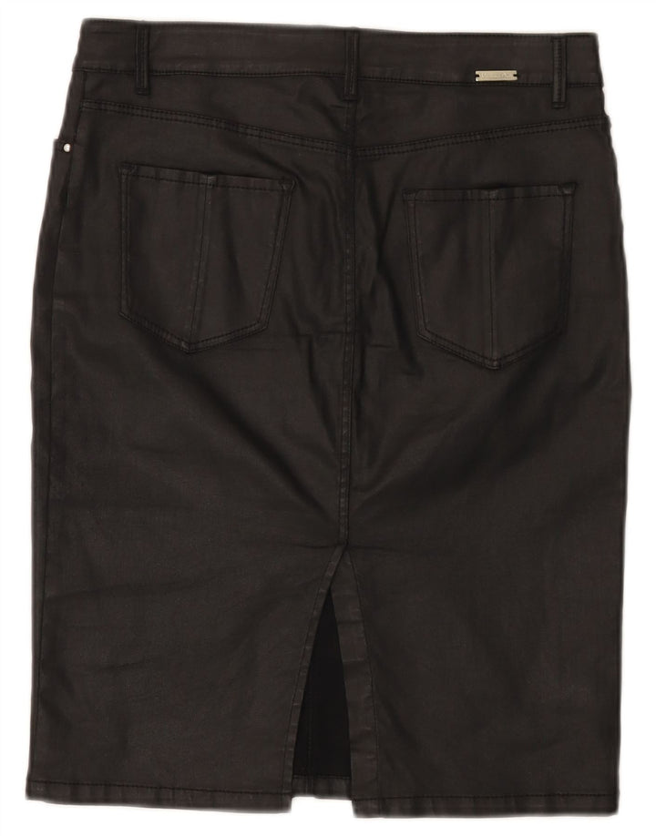 Massimo Dutti Falda Lápiz Mujer EU 38 Small W28 Negro