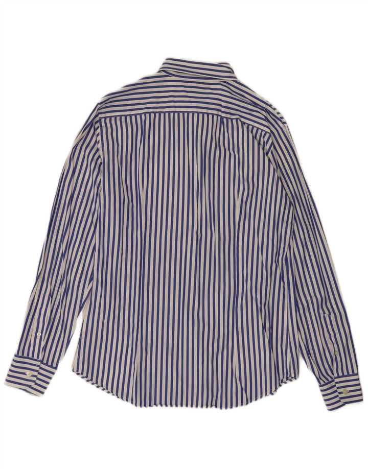 Marina Yachting Camisa Hombre Talla 41 Mediana Azul Rayas