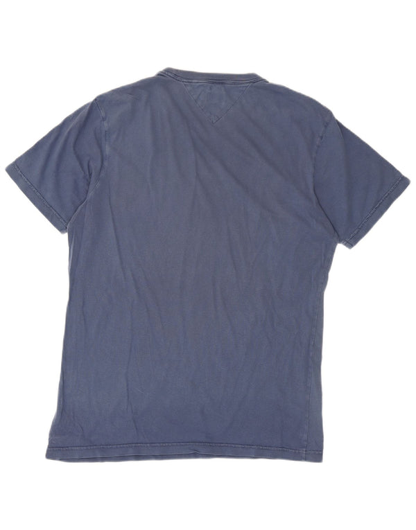 Tommy Hilfiger Camiseta gráfica para hombre Top XL Azul marino Algodón
