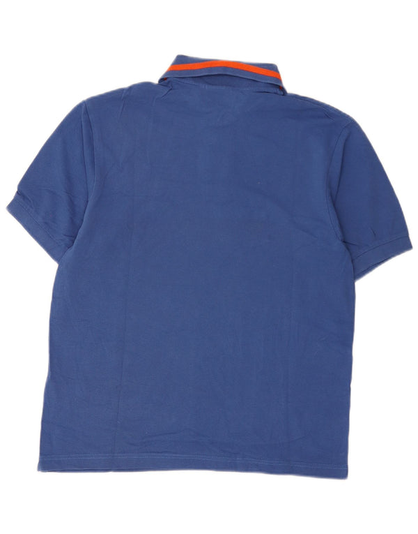 Diadora Polo Hombre Small Azul Algodón