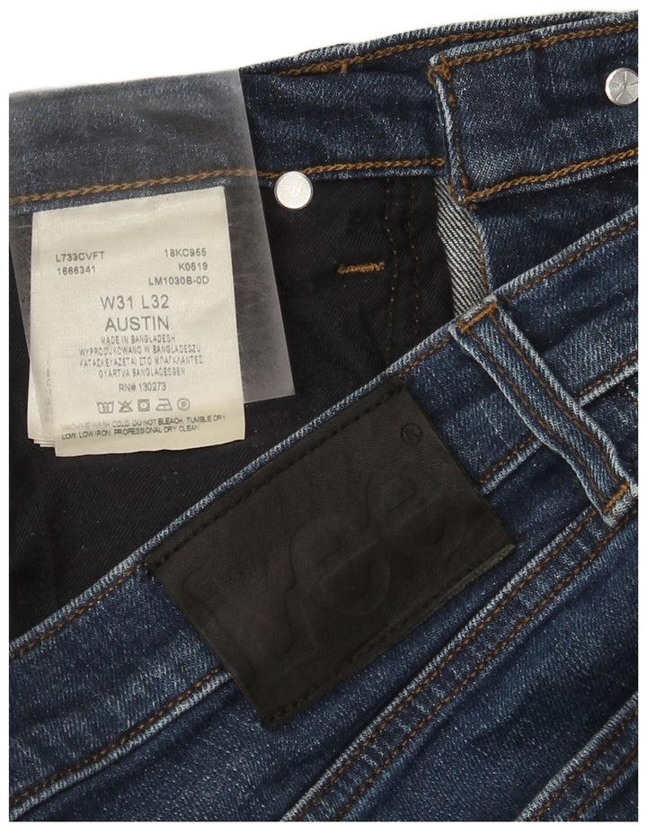 Vaqueros Lee Austin Tapered para Hombre W31 L32 Algodón Azul