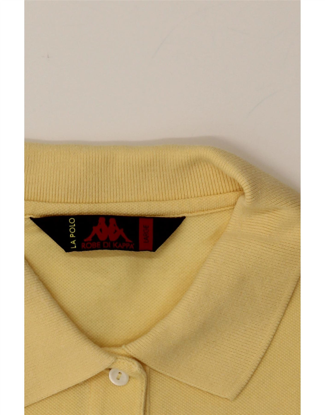 KAPPA Mens Polo Shirt Large Yellow Vintage Kappa and Second-Hand Kappa from Messina Hembry 