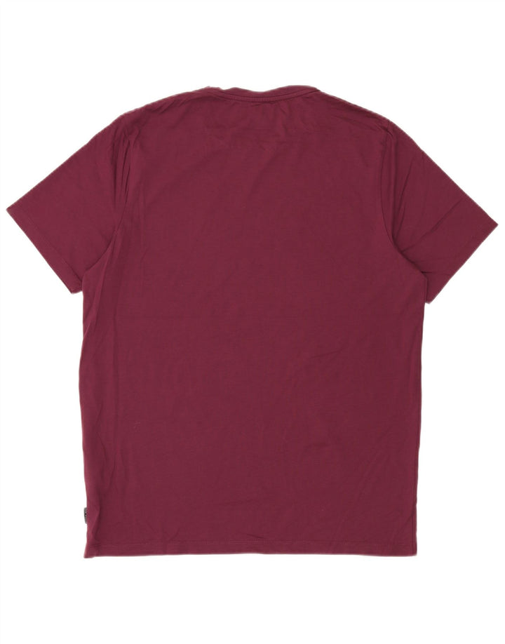 Ted Baker - Camiseta gráfica para hombre, talla 4, algodón granate grande