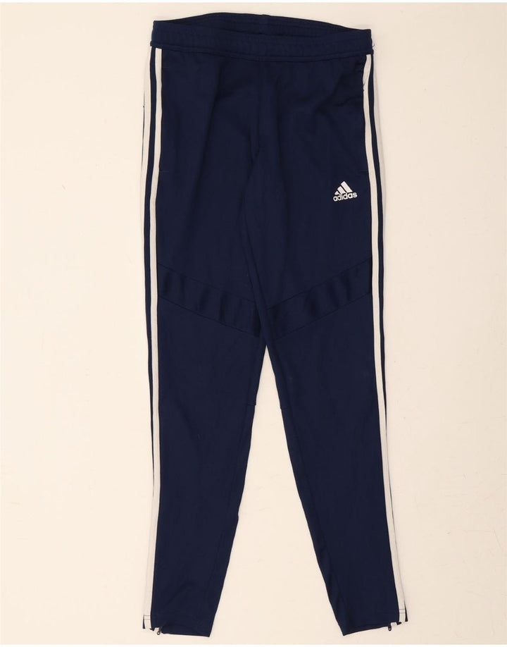 ADIDAS Womens Climacool Leggings UK 8/10 Small  Navy Blue Polyester Vintage Adidas and Second-Hand Adidas from Messina Hembry 