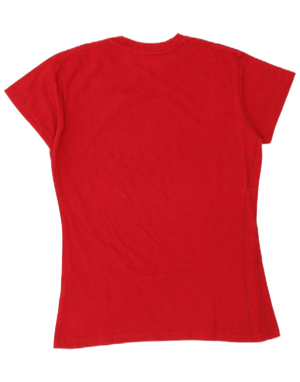 Hard Rock Cafe Munich Camiseta gráfica para mujer Top UK 12 Medium Red Music