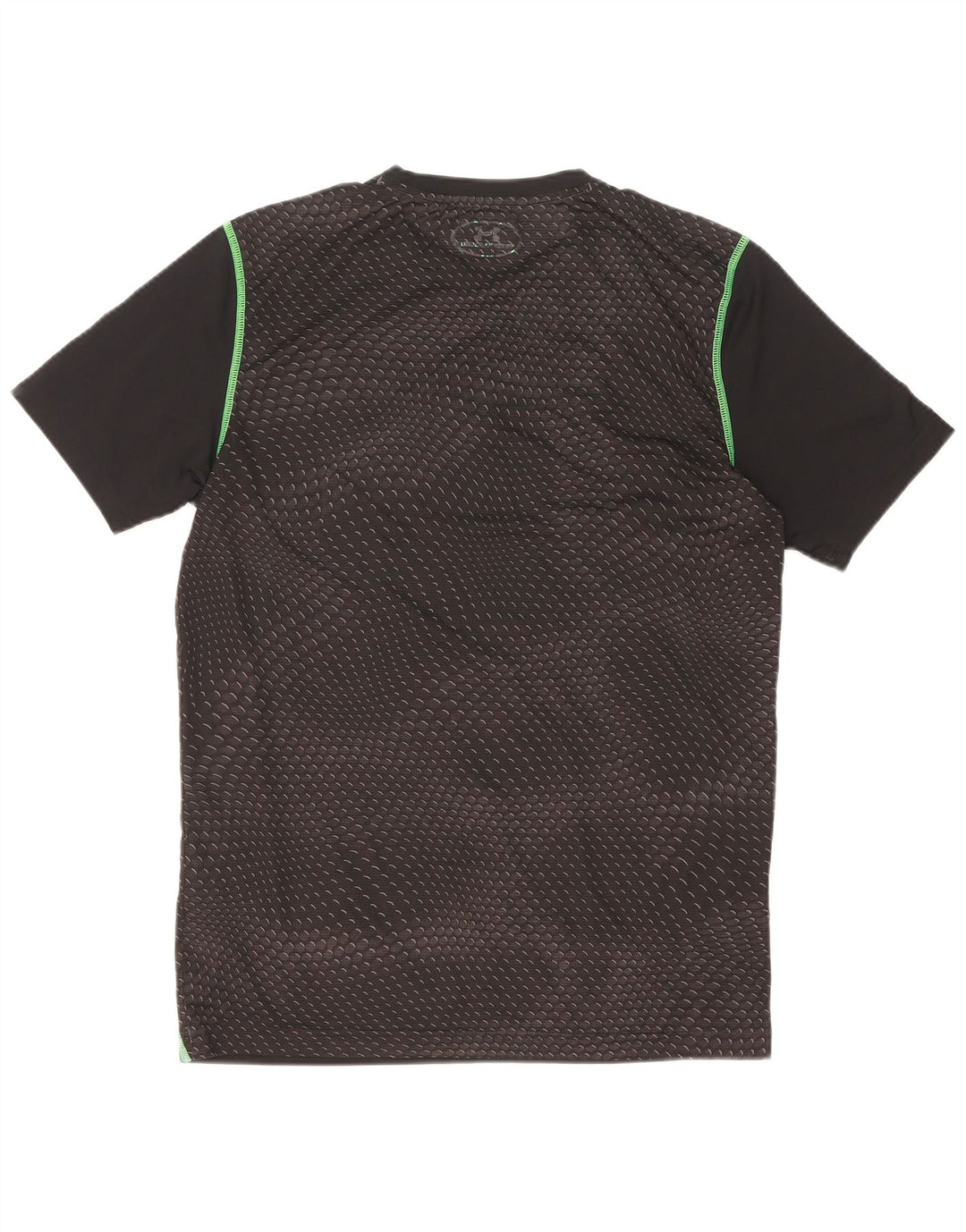 Camiseta Under Armour Hombre Top Small Negro Geométrico Poliéster