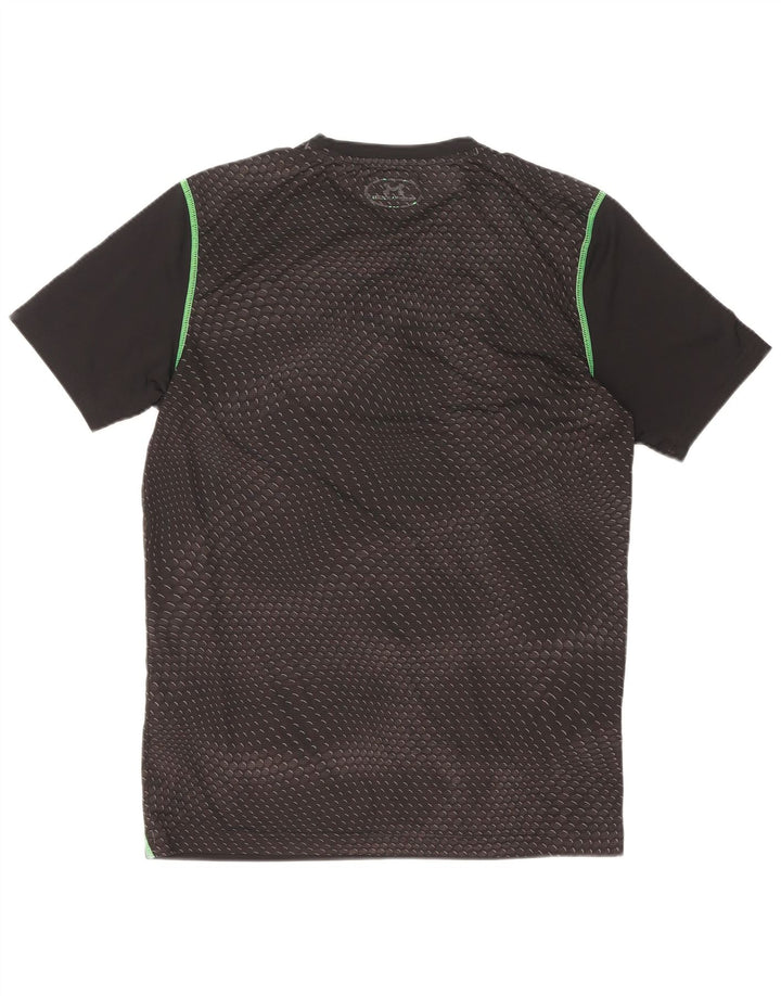 Camiseta Under Armour Hombre Top Small Negro Geométrico Poliéster