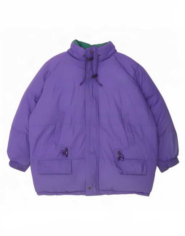 Diadora Chaqueta Acolchada Reversible Hombre UK 38 Medium Púrpura