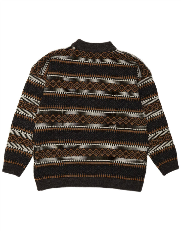 Esprit Jersey con Cuello Alto para Hombre EU 36 Small Multicolor Geométrico