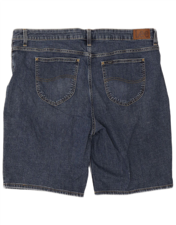 LEE Bermudas de talle medio y ajuste regular para mujer W40 2XL Azul