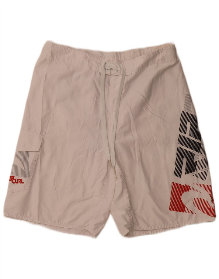 RIP CURL Bañador con estampado gráfico para hombre Poliéster con bloques de color blanco mediano