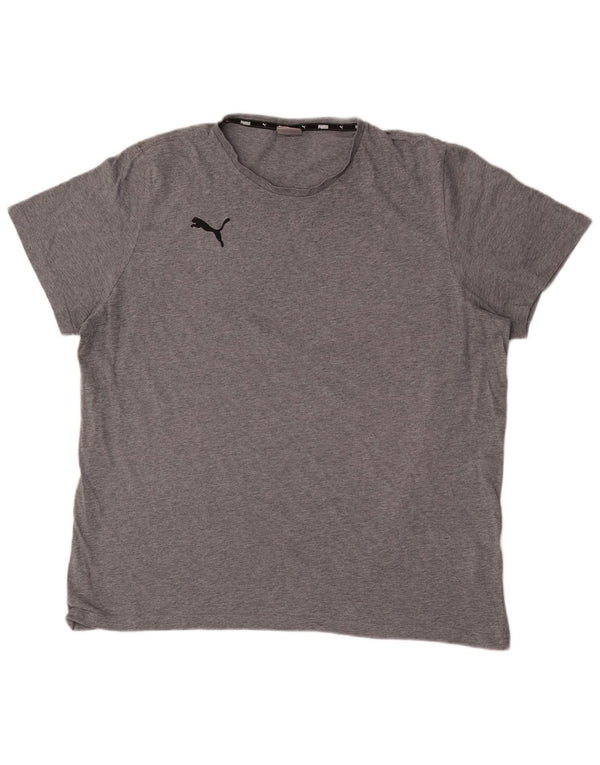 Puma Camiseta para hombre Top 2XL Gris Algodón
