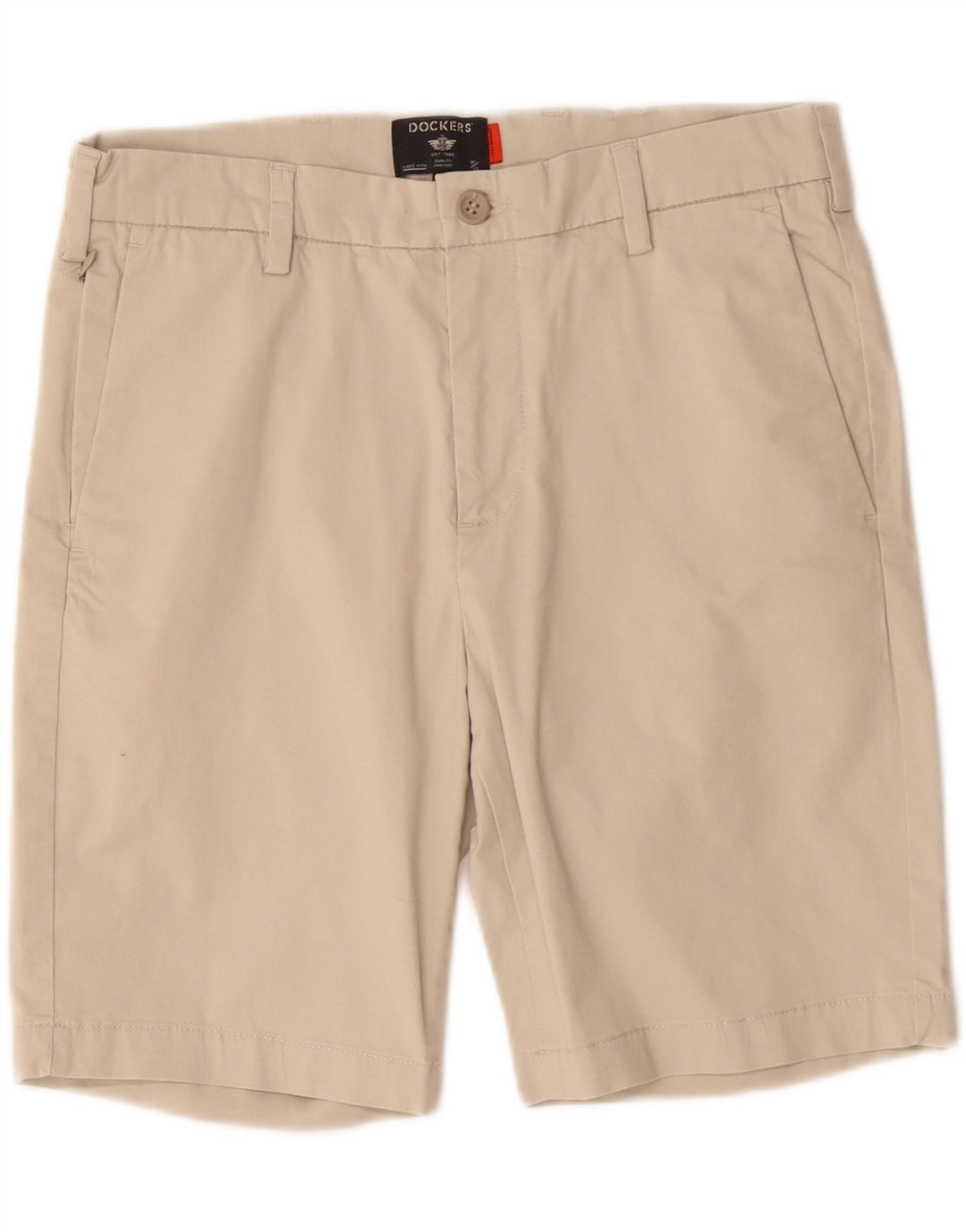 Dockers Pantalones cortos chinos para hombre W29 Small Beige Cotton