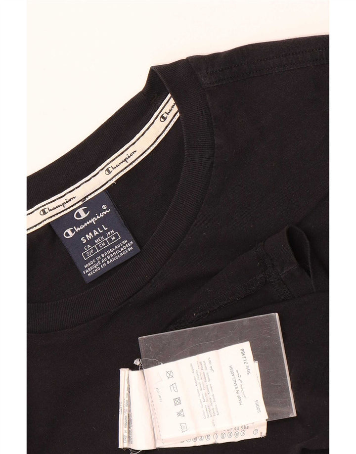 Champion Camiseta Hombre Top Small Algodón Negro