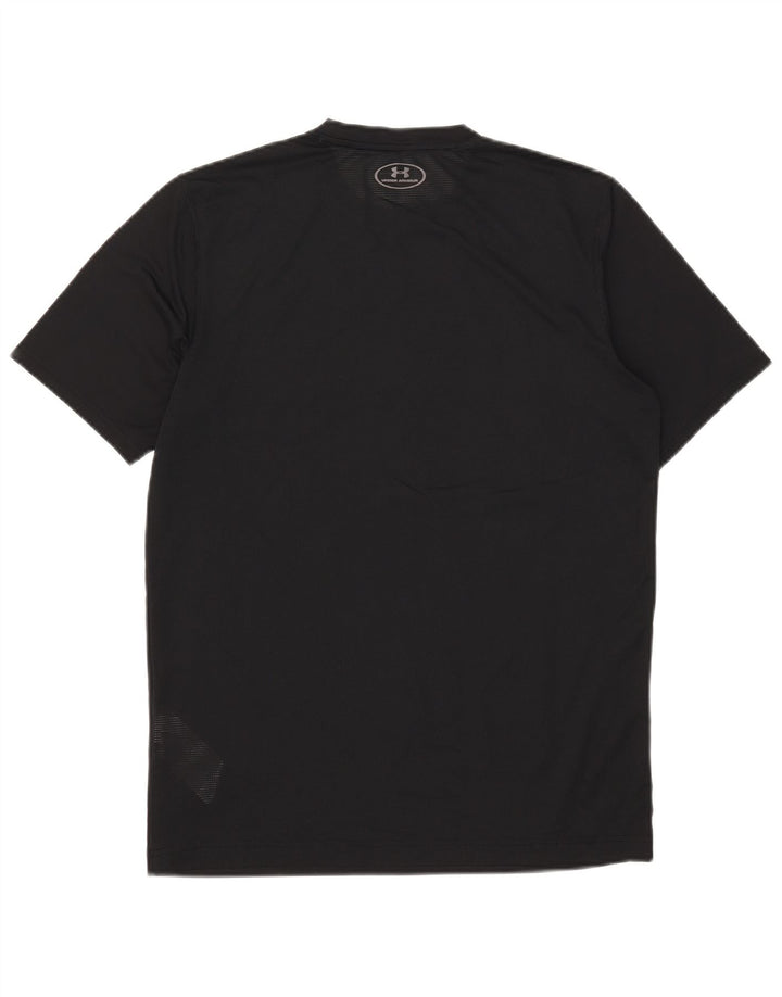 Under Armour Camiseta Heat Gear para hombre Top Mediano Poliéster negro