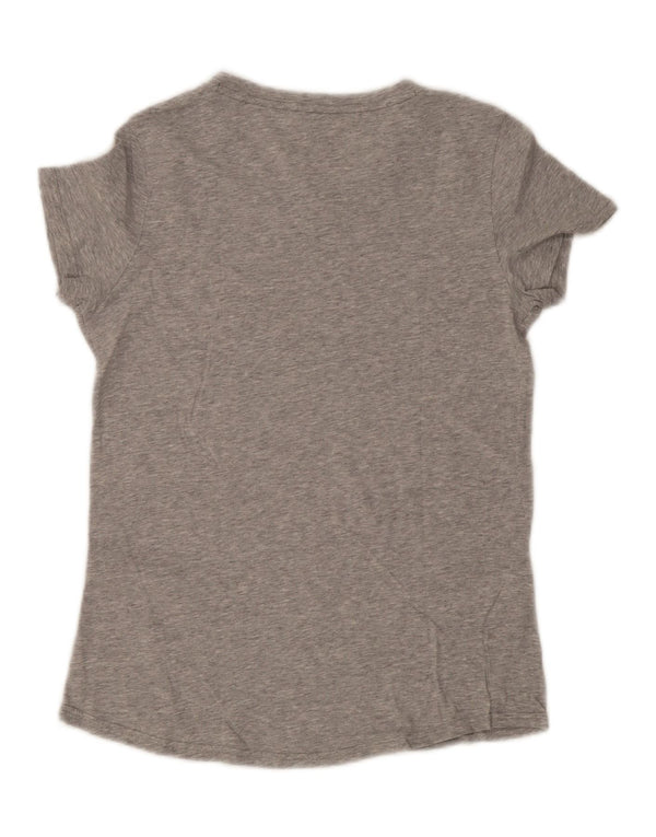 Puma Camiseta gráfica para mujer Top UK 14 Algodón gris medio