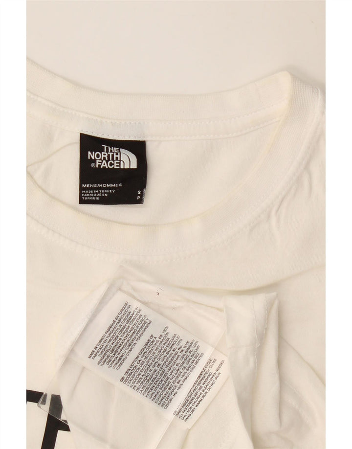 THE NORTH FACE Camiseta gráfica para hombre Top Small White Cotton