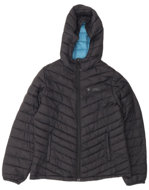 Chaqueta acolchada con capucha para mujer Mountain Warehouse UK 44 Large Nylon azul marino