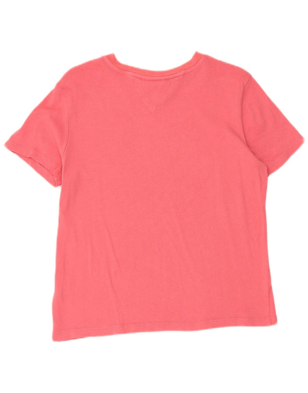 Tommy Hilfiger Camiseta gráfica de manga corta para mujer Top UK 10 Small Pink