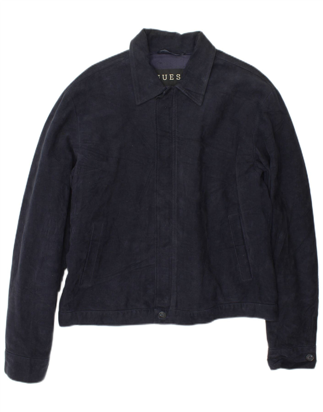 Guess Chaqueta Bomber para Hombre UK 40 Grande Algodón Azul Marino