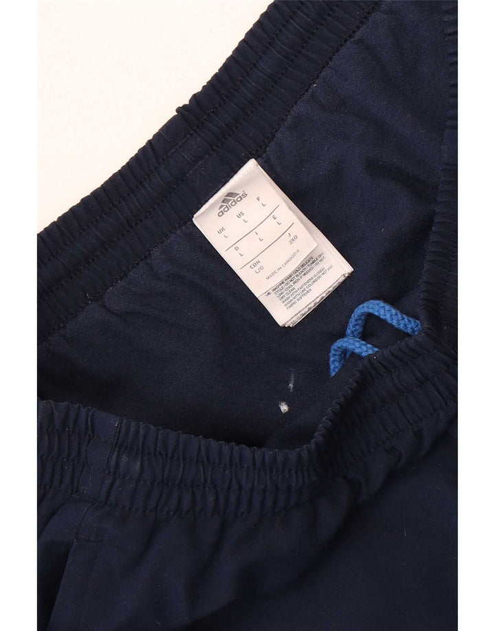 Adidas Hombre Pantalones De Chándal Joggers Grande Azul Marino Poliéster