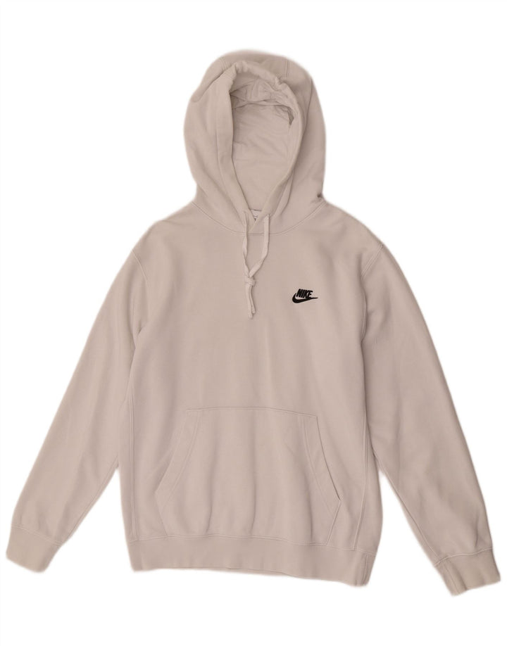 Nike - Sudadera con capucha para hombre, talla pequeña, algodón blanco