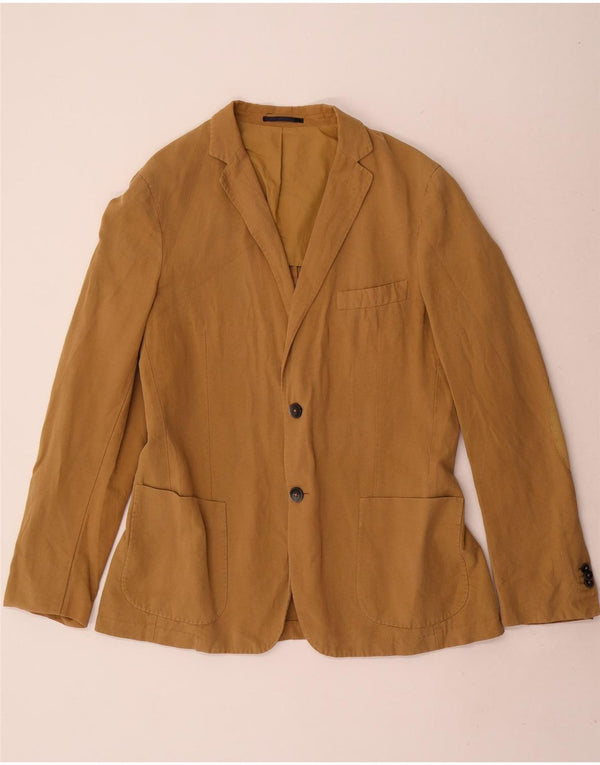 Gant Chaqueta tipo blazer de 2 botones para hombre IT 50 Large Brown Linen