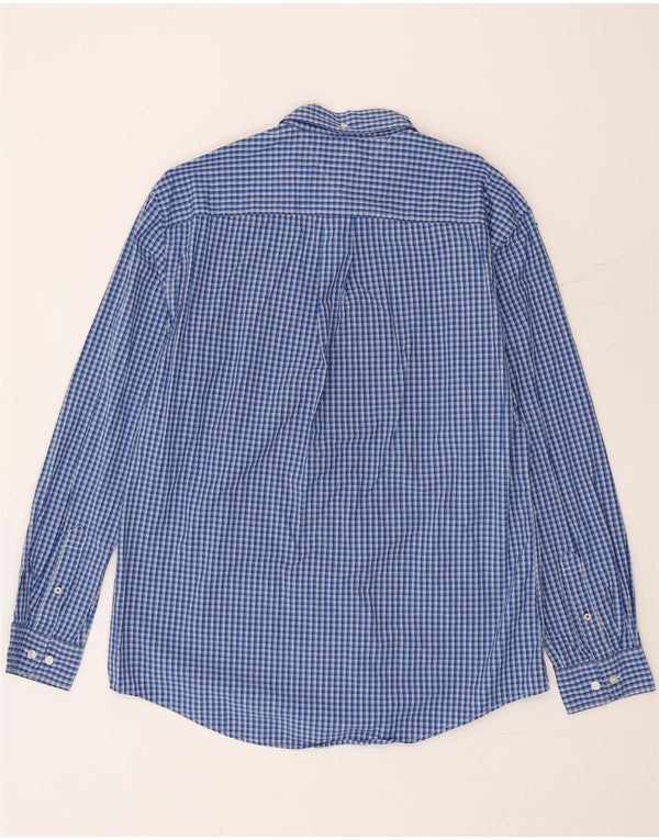 Camisa Tommy Hilfiger Hombre XL Algodón Vichy Azul