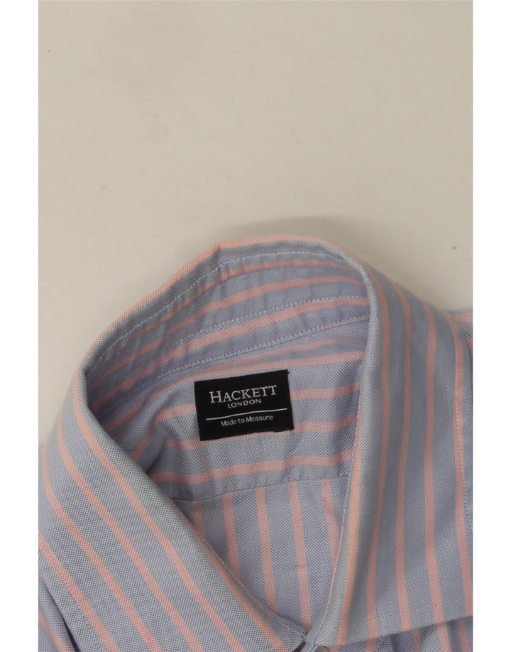 Hackett Hombre Camisa Formal Rayas Azul Medio