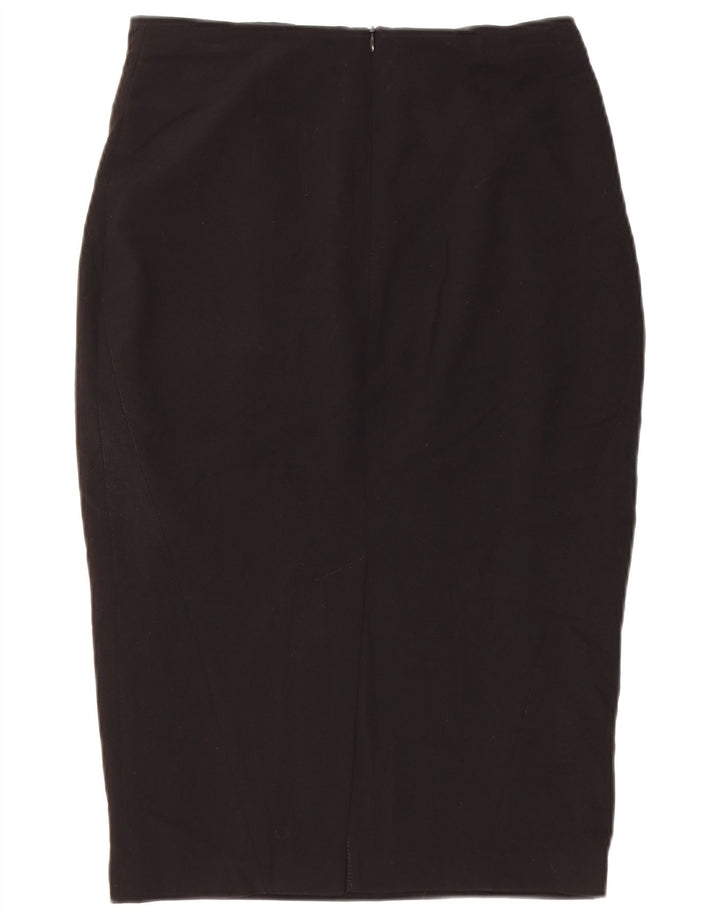 Marks & Spencer Falda lápiz para mujer UK 10 Small W28 Poliéster negro