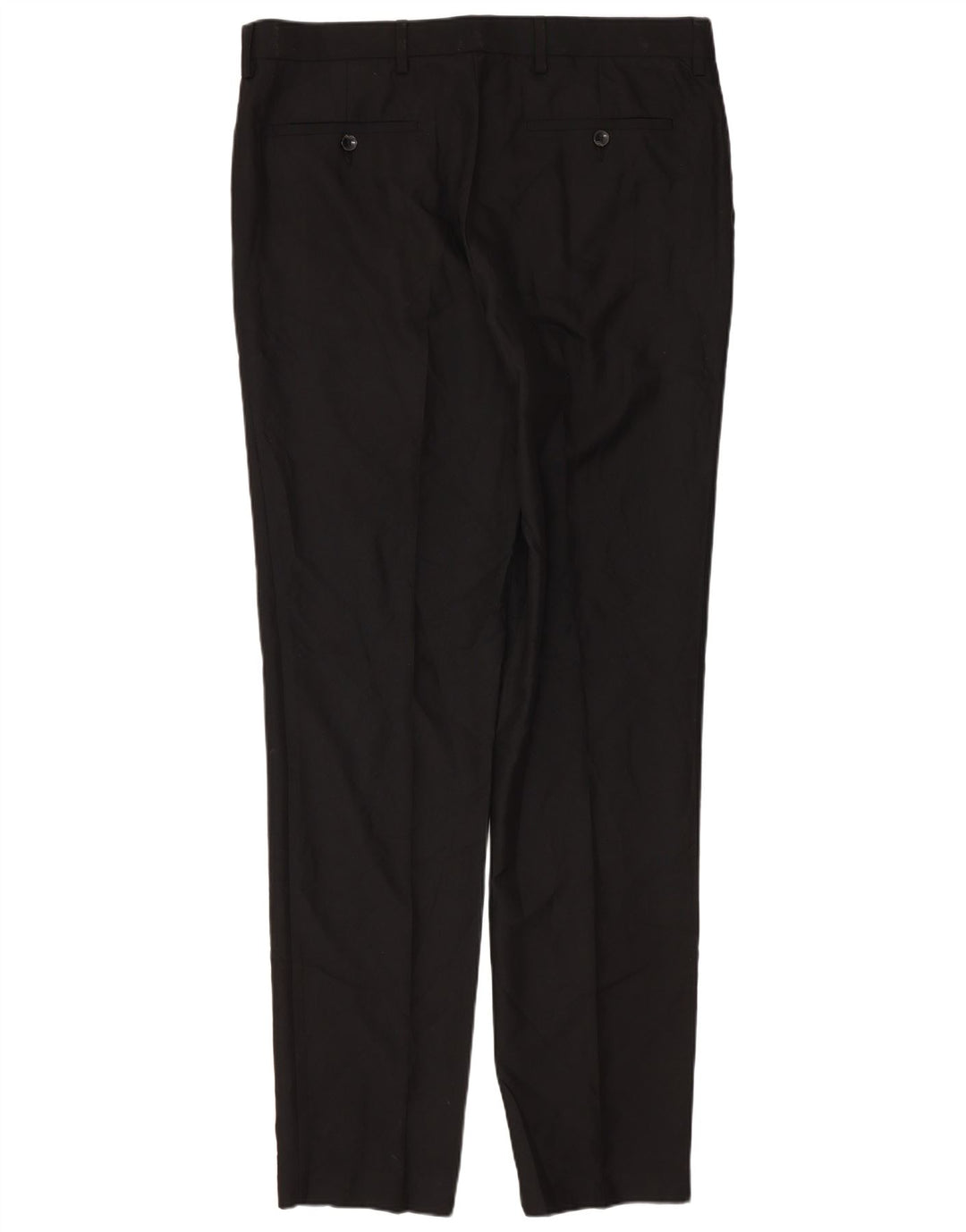 Marks & Spencer Pantalones chinos ajustados para hombre W34 L33 Poliéster negro