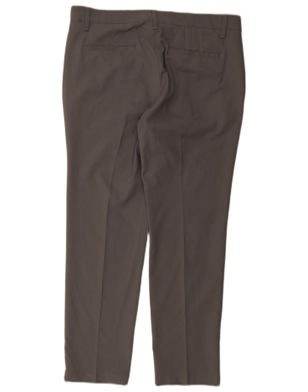 Pantalón chino recto Adidas para hombre W34 L30 Poliéster gris