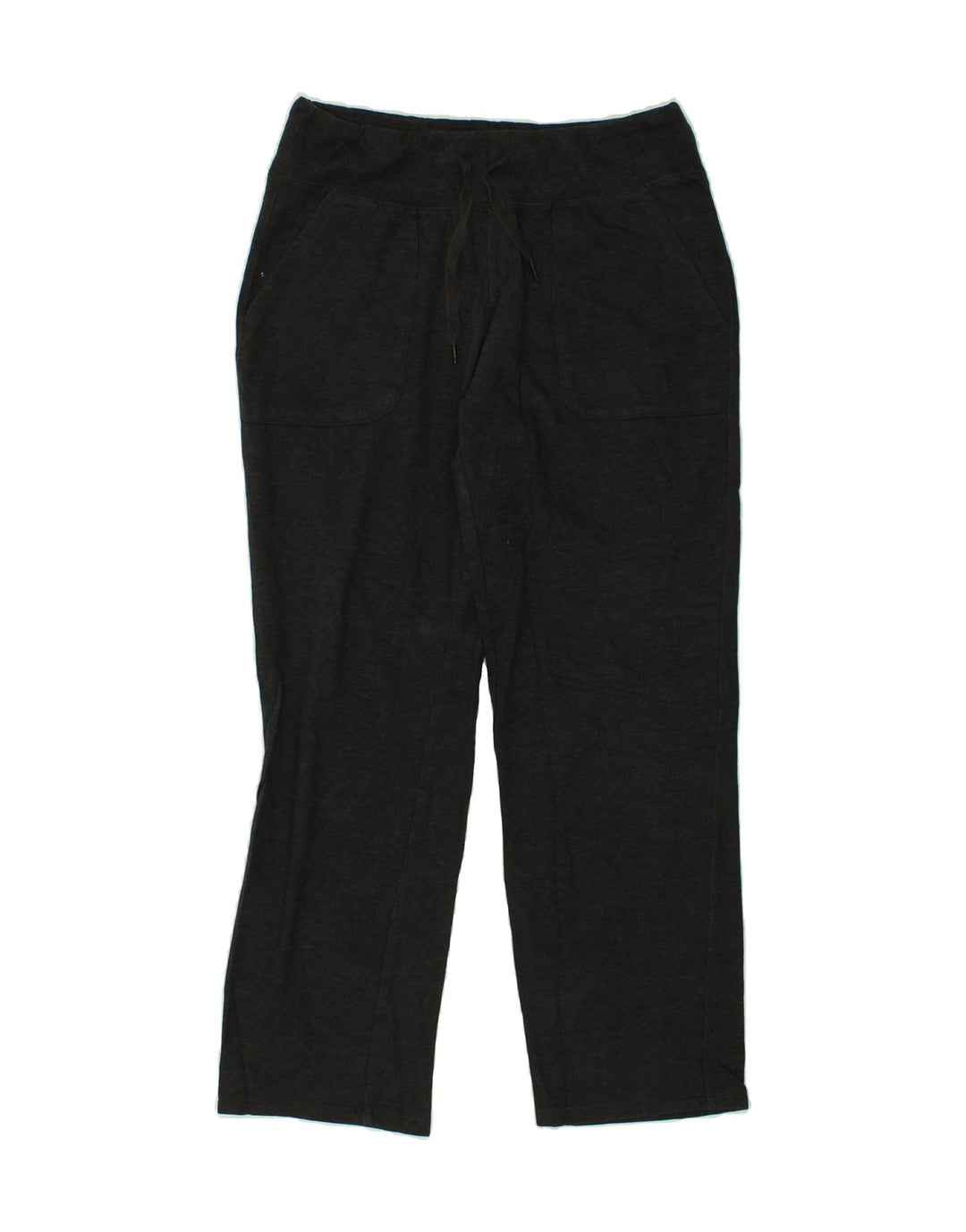 EDDIE BAUER Womens Tracksuit Trousers UK 14 Medium Grey Cotton | Vintage Eddie Bauer | Thrift | Second-Hand Eddie Bauer | Used Clothing | Messina Hembry 